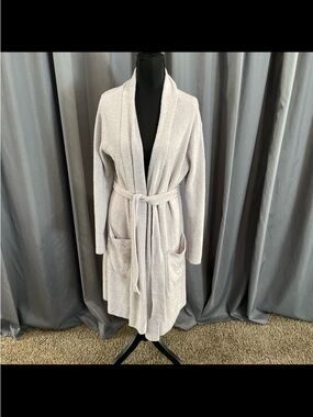 barefoot dreams, cozy chic lite ribbed robe size S/M
